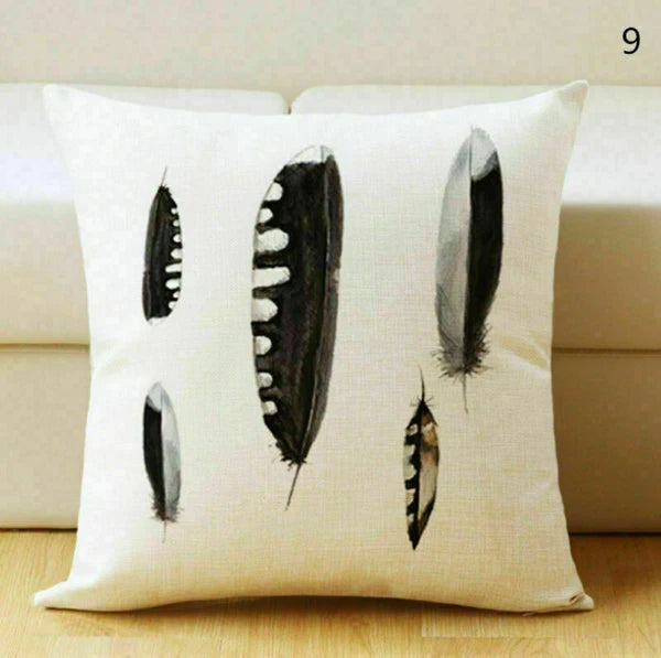 Decor Home Waist Stone Cover Feather Cushion Throw Pillow 18" Sofa Retro