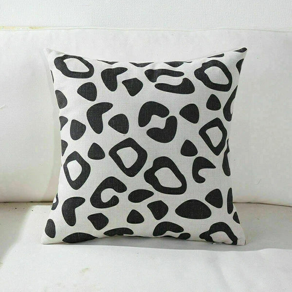 Decor Cushion Pillow White Case Love Home  Black Sofa Waist 18"