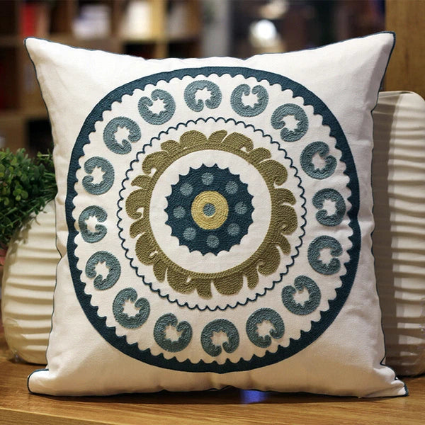 Boho Cushion Cover Bohemian Throw Pillow Case Ethnic Sofa Bed Embroidery NEW