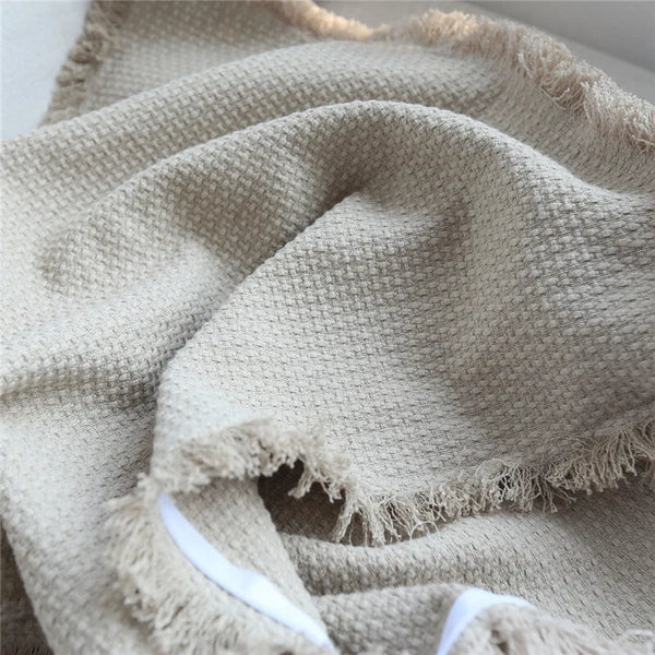 24x24in Linen Fabric Throw Pillow Cover Sofa Bed Cushion Covers Case Decorative