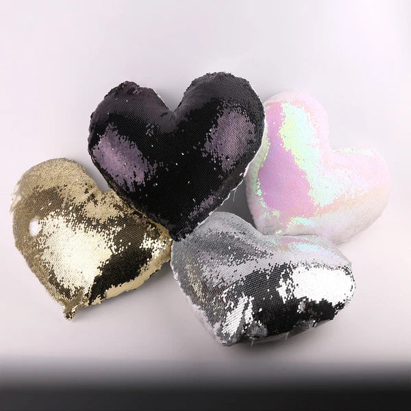 Sublimation Blank Reversible Sequin Pillow Case Cushion Cover for Home Sofa Car