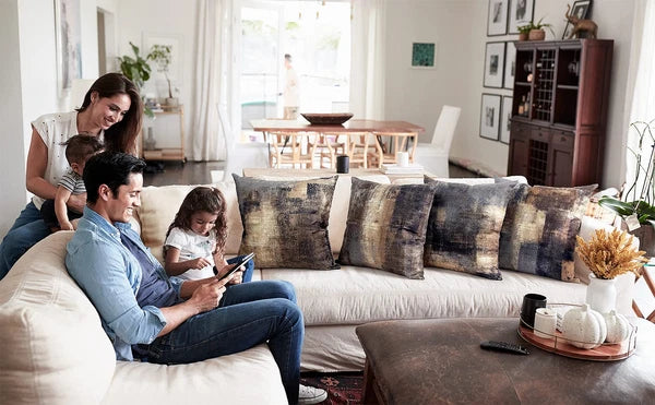 Set of 4 Brown Throw Pillow Covers Throw Couch Bed Cushion Pillowcases 20x20