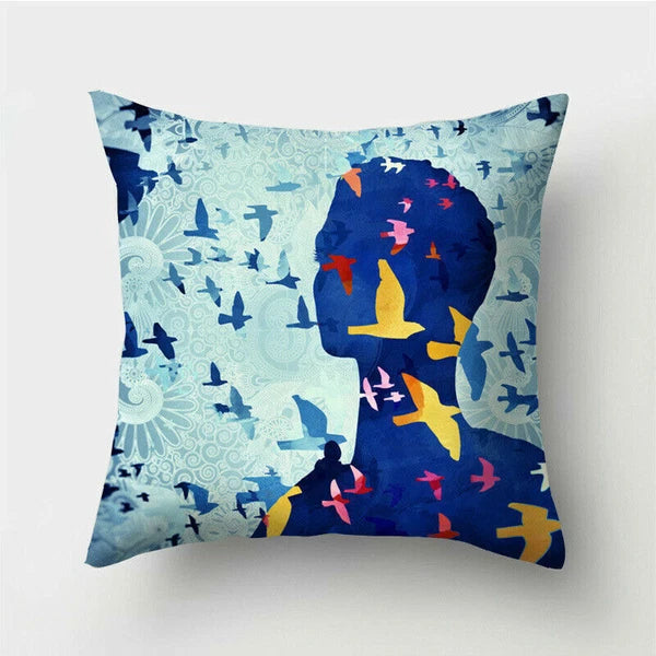 18'' Polyester Abstraction Sofa Pillow Case Cover Throw Waist Cushion Cover