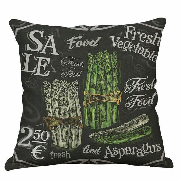 Hand-painted Vegetables Sofa Cushion Cover Home Decor Pillow Case