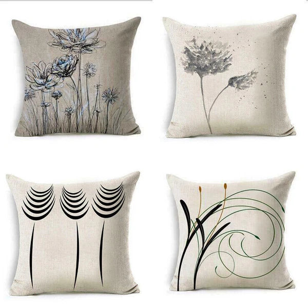 18inch Art Home Decor Pillow Case Sofa Waist Throw Cushion Cover