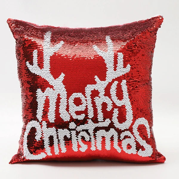 New Sublimation Blank Reversible Sequin Magic Pillowcase Home Sofa Car Decor