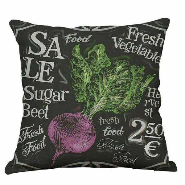 Decor Cushion Hand-painted Cover Vegetables Pillow Home Sofa Case