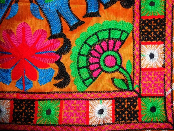 Boho Cushion pillow cases decorative cover sofa throw cotton Ari work Embroidery