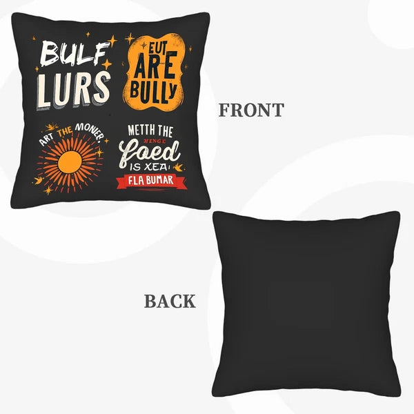 Set of 2 Decorative Throw Pillow Covers 18x18in - for Couch Bed Car