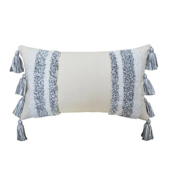Cushion Cover Moroccan Tufted Tassel Throw Pillow Cover Macrame Pillow Case Sofa