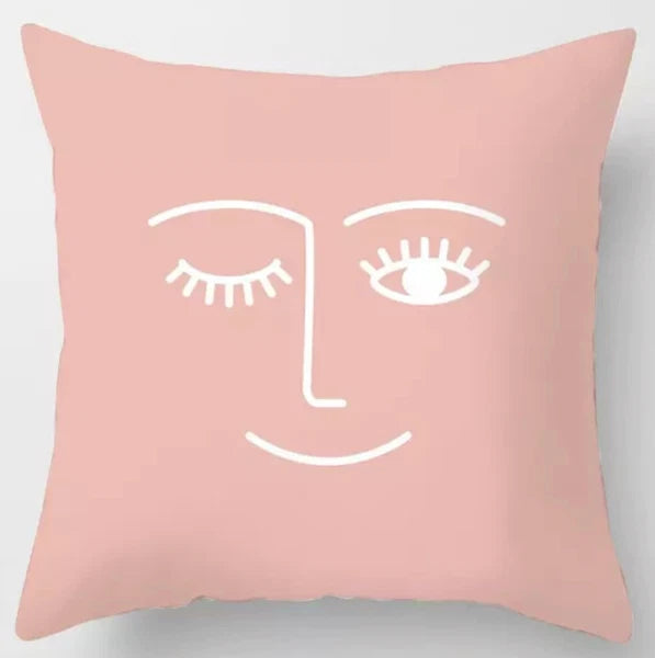Pink Home Decor Printed Pillow Case Sofa Bed Throw Cushion Cover 18 Style