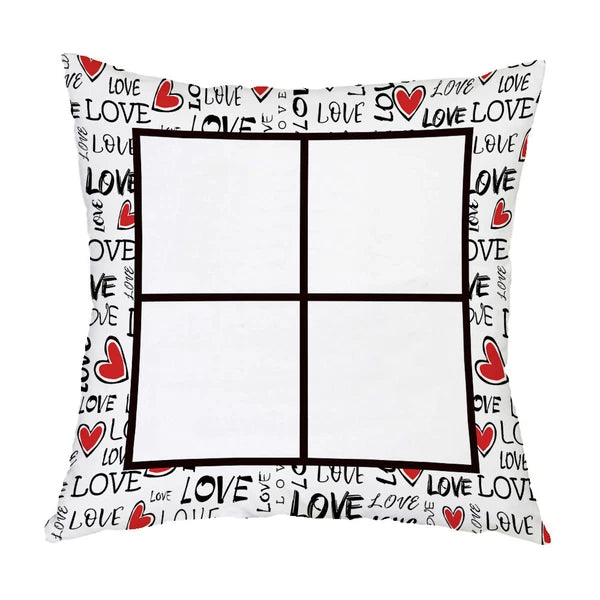 DIY Love Gift Sofa Bed Polyester Soft Cushion Cover Sublimation Blank Home Decor
