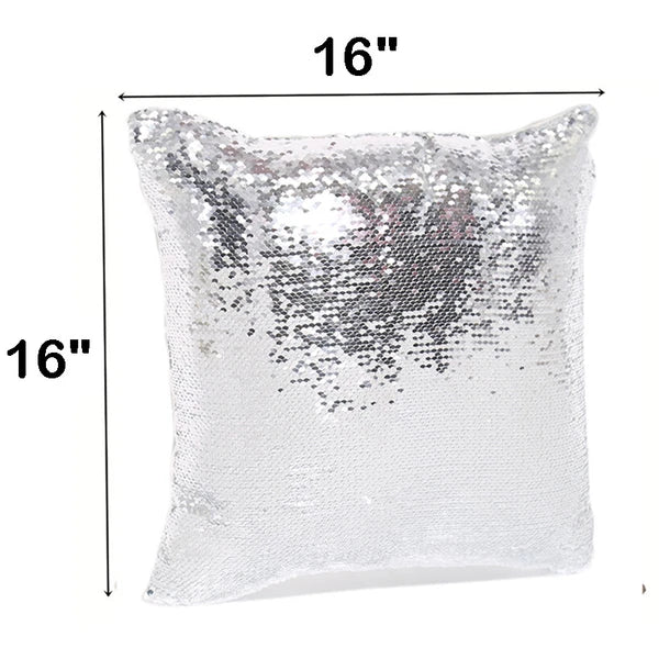 New Sublimation Blank Reversible Sequin Magic Pillowcase Home Sofa Car Decor