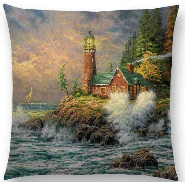 Scenery Country Sofa Decor Pillow Case Throw Cushion Cover Gift