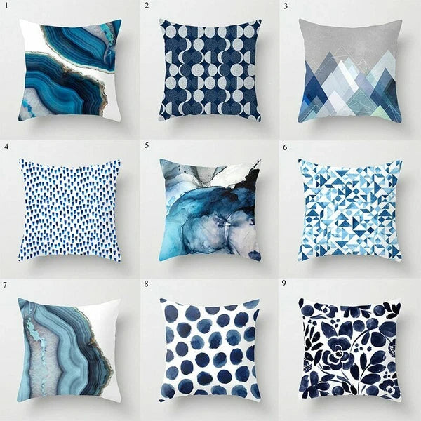 Super Soft Geometric Print Pillow Cases Art Cushion Covers for Sofa Pillowcases