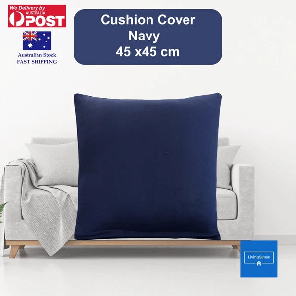 Sofa Cushion Cover 45x45cm Plain Solid Colour Throw Pillow Case Cushion Cases