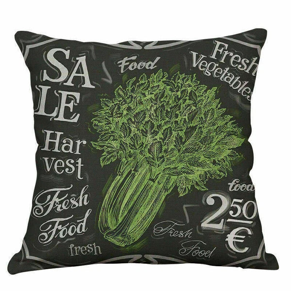 Decor Cushion Hand-painted Cover Vegetables Pillow Home Sofa Case