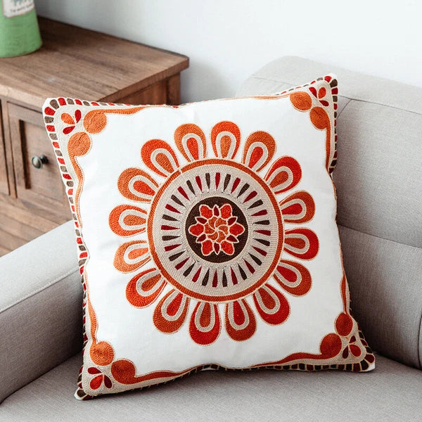 Boho Cushion Cover Bohemian Throw Pillow Case Ethnic Sofa Bed Embroidery NEW