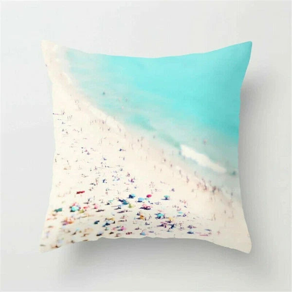 18inch Sea Polyester Pillow Case Waist Throw Home Cover Sofa Cushion Decor