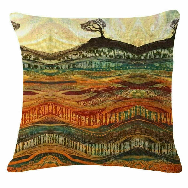 Decor Cushion Home Village Cover Sofa 18" Fashion Case Throw