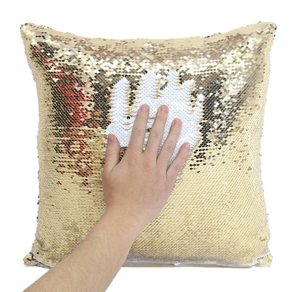 10Pcs Blank Reversible Sequin Pillowcase Home Sofa Car Decor for Sublimation New
