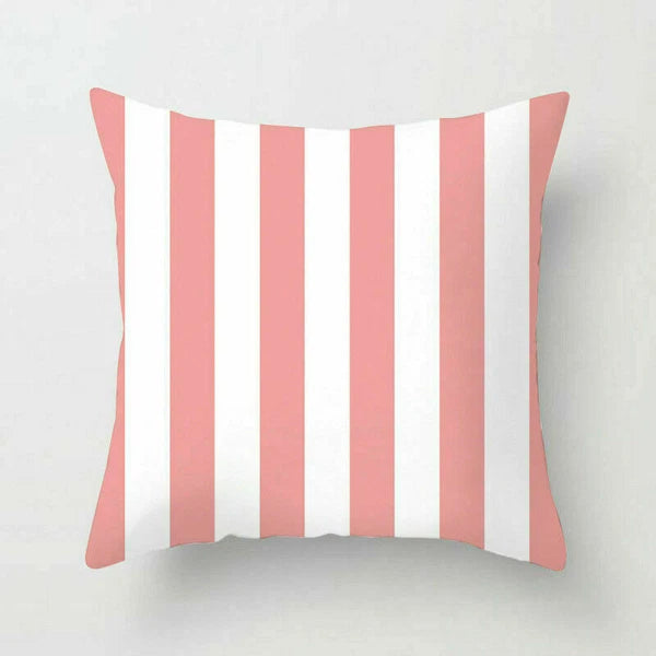 Polyester Geometric Sweet Pillow Case Sofa Waist Home Cover Cushion Decor 18"
