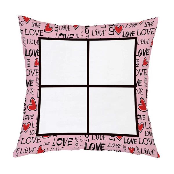 DIY Love Gift Sofa Bed Polyester Soft Cushion Cover Sublimation Blank Home Decor