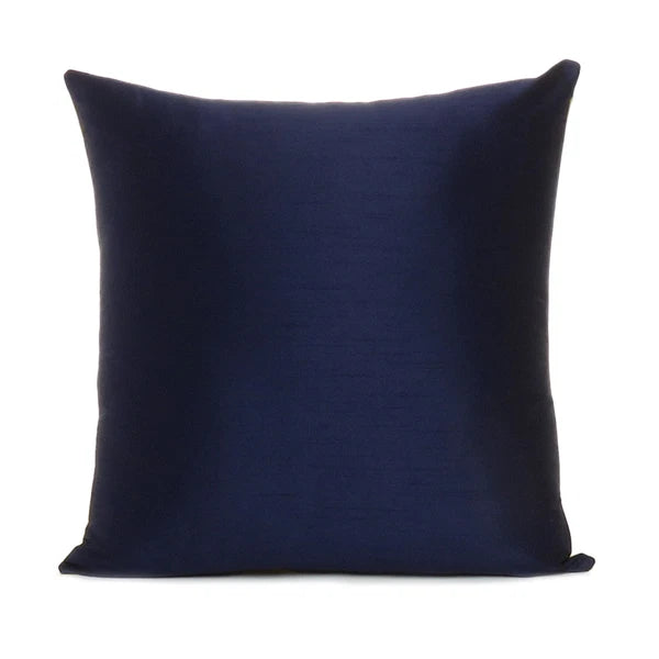 Throw Cushion Cover Reversible Pillow Case Silk Sofa Waist Square Pillowcase 18"