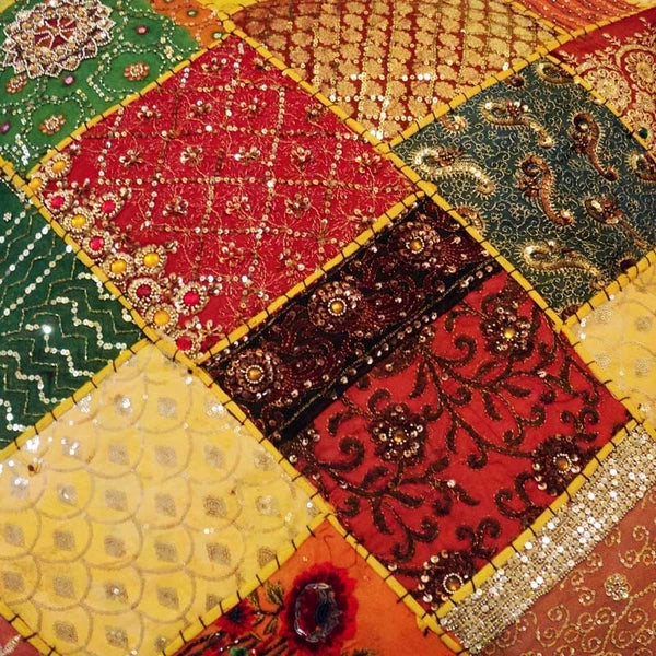 30" Set Of 2 PC Patchwork Cushion Cover Ethnic Sofa Cover Decorative Living Room