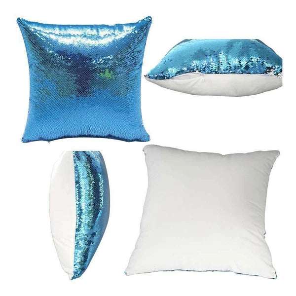 10Pcs Blank Reversible Sequin Pillowcase Home Sofa Car Decor for Sublimation New