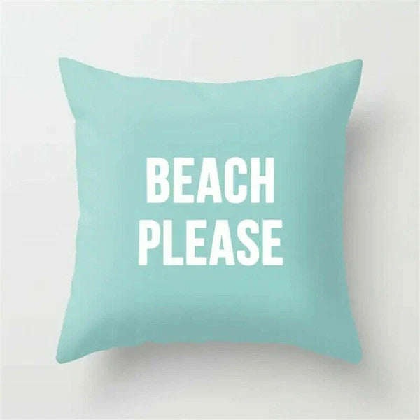 18inch Sea Polyester Pillow Case Waist Throw Home Cover Sofa Cushion Decor