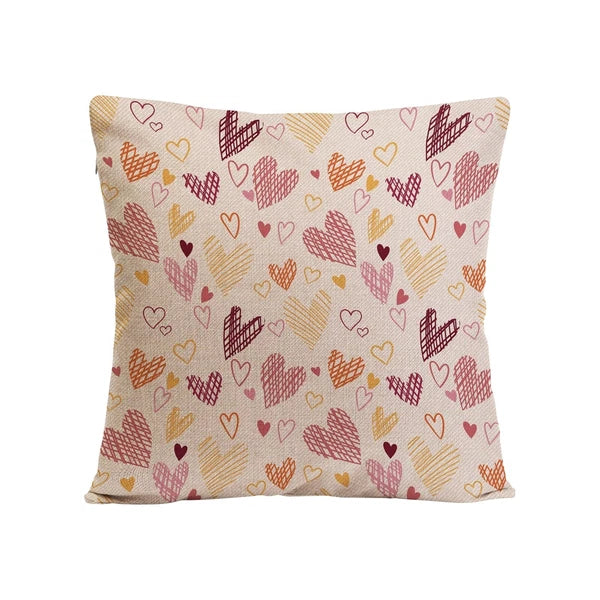 Practical Love Pillowcase Sofa Pillow Living Room Bedroom Linen Pillow Cushion