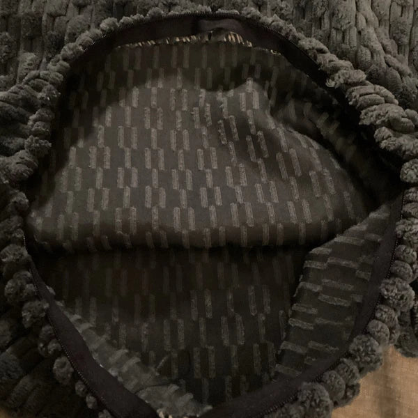 Corduroy Throw Pillowcase Set of 2 Soft Decorative Cushion Covers for Sofa Navy