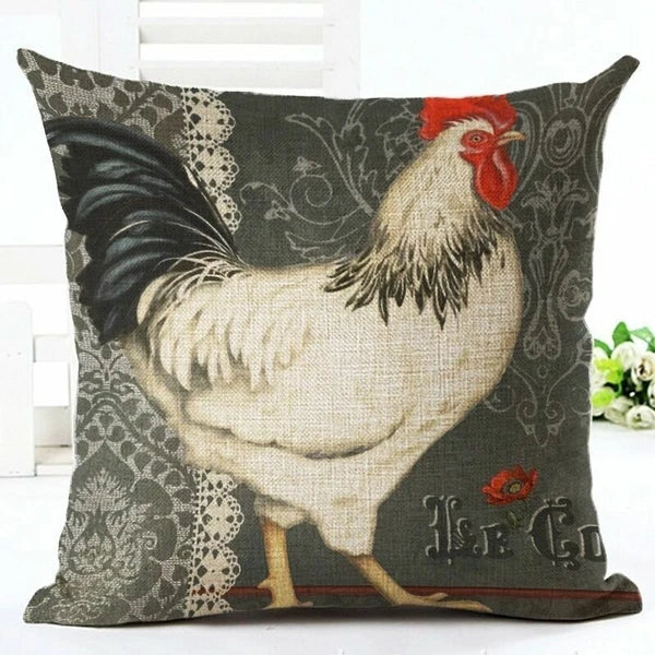 Memory Peacock & Flowers Home Decor Pillow Case Sofa Cushion Cover