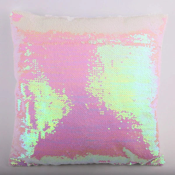 New Sublimation Blank Reversible Sequin Magic Pillowcase Home Sofa Car Decor