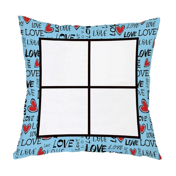 DIY Love Gift Sofa Bed Polyester Soft Cushion Cover Sublimation Blank Home Decor