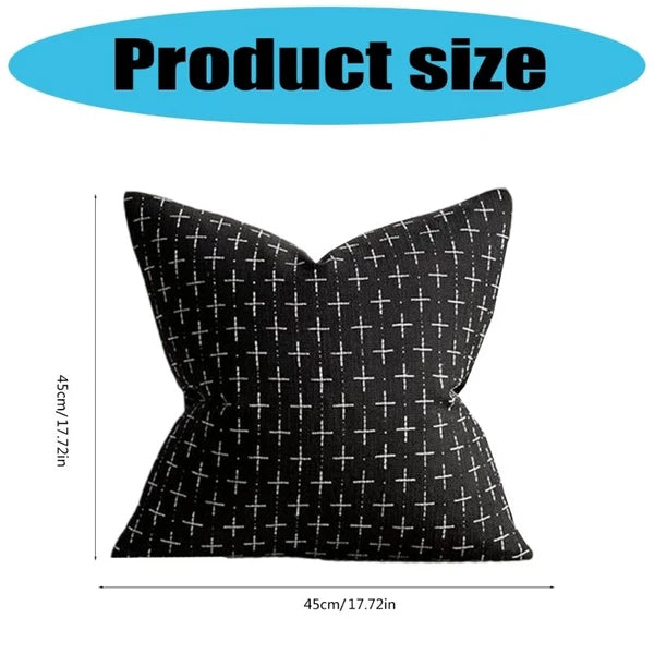Decorative Cushion Cover Cotton Linen Texture Pillowcase For Couch Or Bed