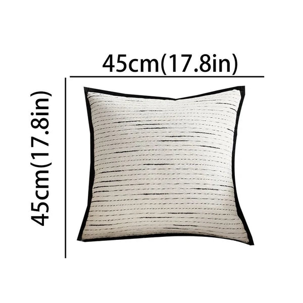 Cushion Cover Striped Jacquard Pillowcase Living Room Sofa With Pillow Covers