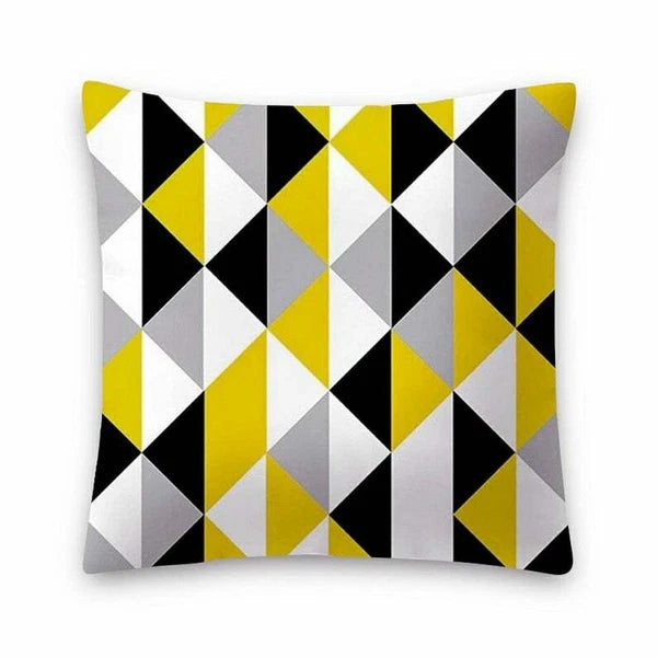 Geometric Shapes Cushion Covers Pillow Case Square 45cm x 45cm Sofa Home Decor