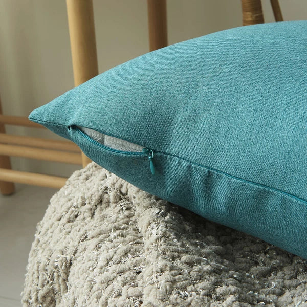Home Use Sofa Living Room Bedside Back Cushion Cotton Linen Included Solid Color