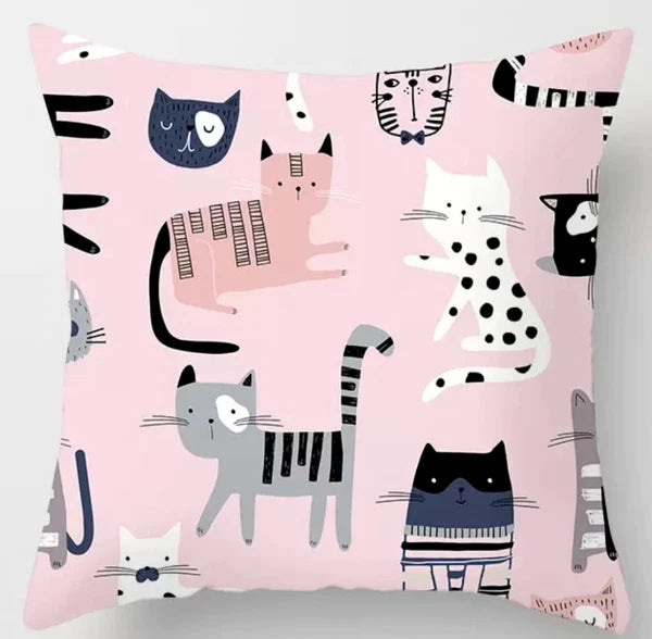 Pink Home Decor Printed Pillow Case Sofa Bed Throw Cushion Cover 18 Style