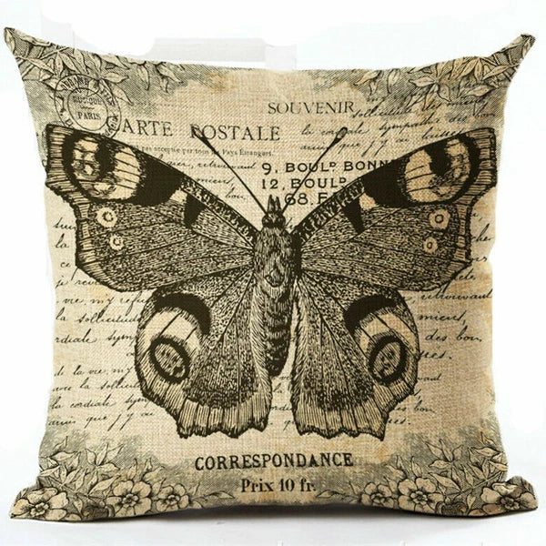 Memory Peacock & Flowers Home Decor Pillow Case Sofa Cushion Cover