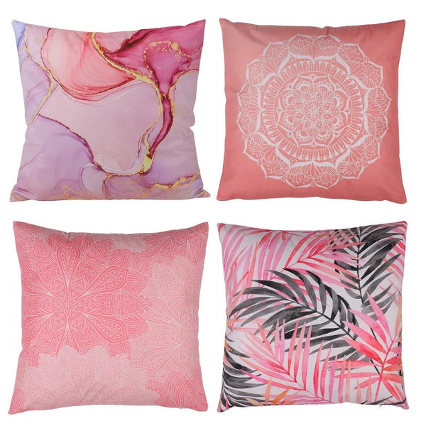 4pcs Throw Pillow Covers Country Farmhouse Pillowcases Cushion Covers For Sofa