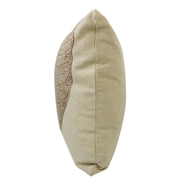Leaf Decorative Cushion Cover Durable Cotton Linen Sofa Throw Pillow Case