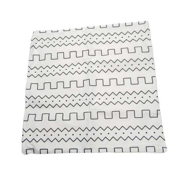 Decorative Throw Pillow Covers Set of 4 Black White for Cushions Sofa Bed 17x17"