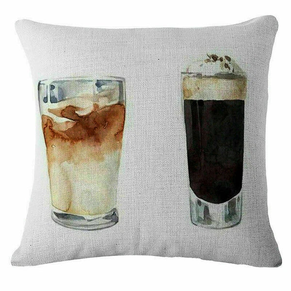 Decor Case Sofa Cover cup Cushion Throw 18" Home Beverage