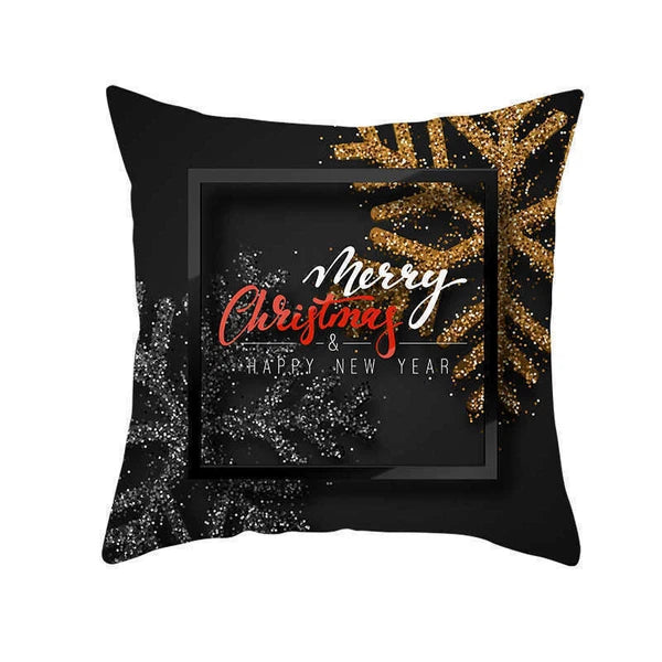 Christmas Deer Sofa Home Cover Pillow Case Throw Polyester Cushion Decor