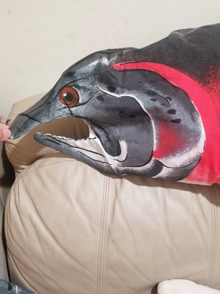 New Plush 3d Shape Fish Pillow Sofa Cushion Pillow cover 20 x 54 in