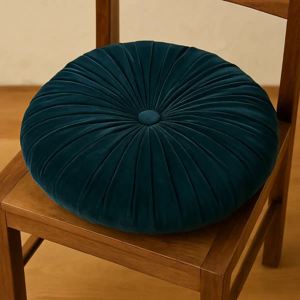 Round Velvet Cushion Cover – Soft Decorative Pillow for Sofa, Chair, Floor