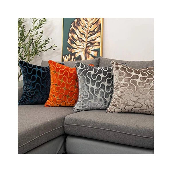 Decorative Velvet Pillow Cover 18", Zippered, For Sofa, Bed, or Living Room